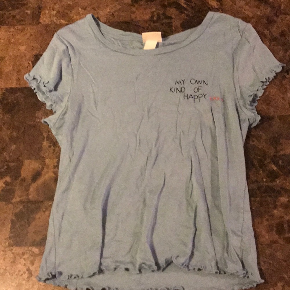 Light blue Crop top